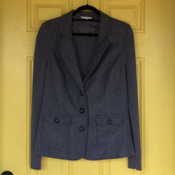 CAbi Jackets & Blazers - CAbi 119 Gray Sweater Blazer XL